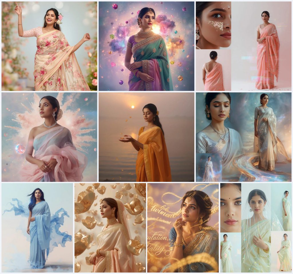 Best 10 Prompt For Gemini AI Girl In Saree Copy And Paste for Easy Use | new prompt girl