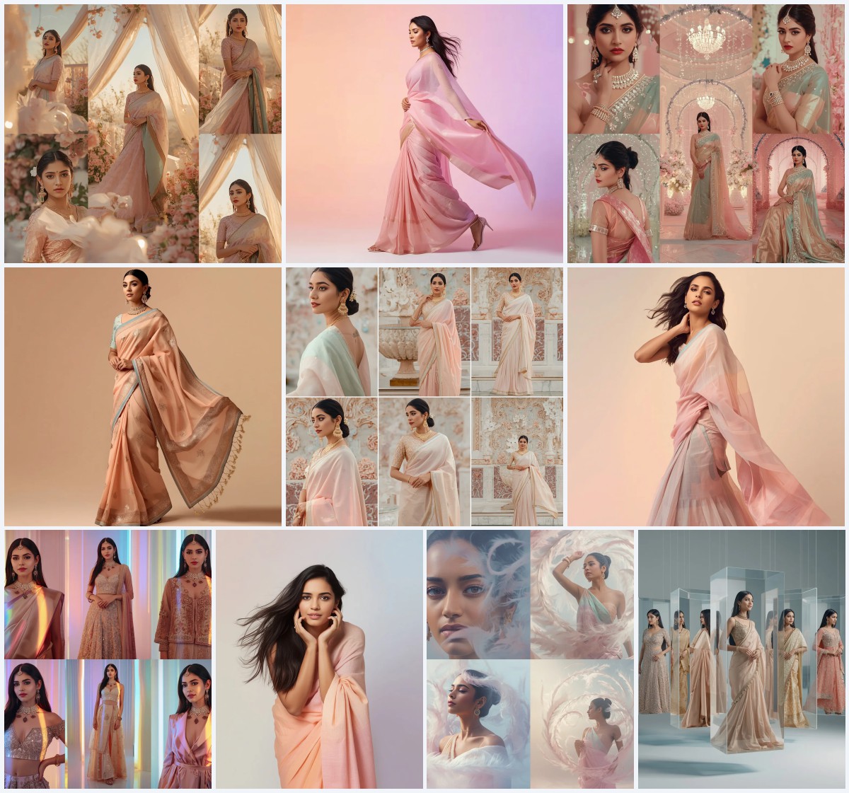 Best 10 Prompt For Gemini AI Girl Modern Saree Copy And Paste | aesthetic saree prompt