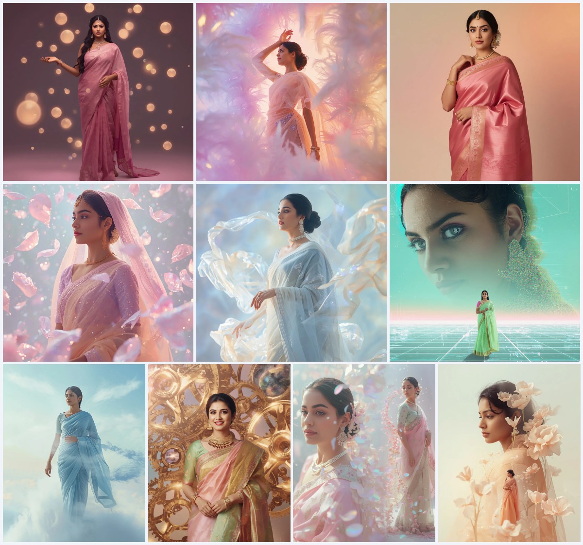 New 10 Trending Purple Saree Prompt for Royal Aesthetics | prompt for traditional look for girl chatgpt instagram