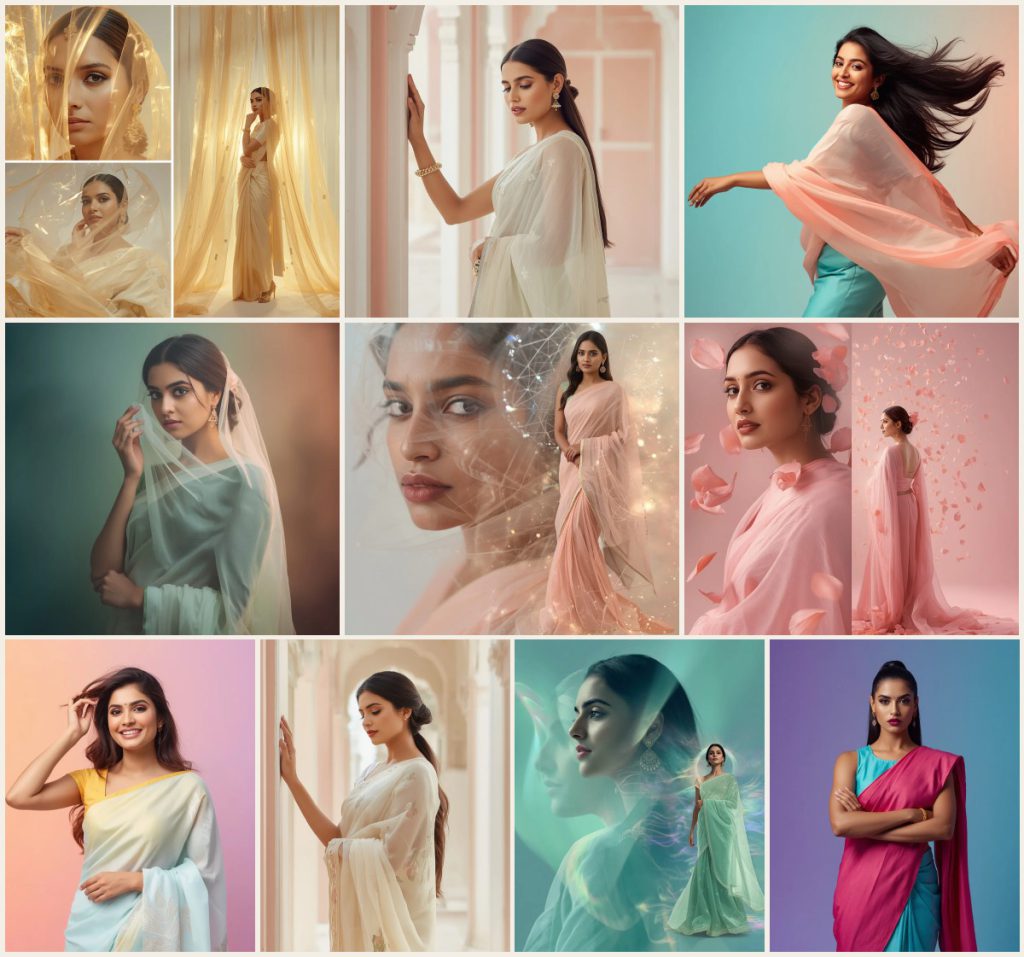 Top 10 Luxury Saree AI Image Prompts for Royal Indian Bridal Fashion Photography